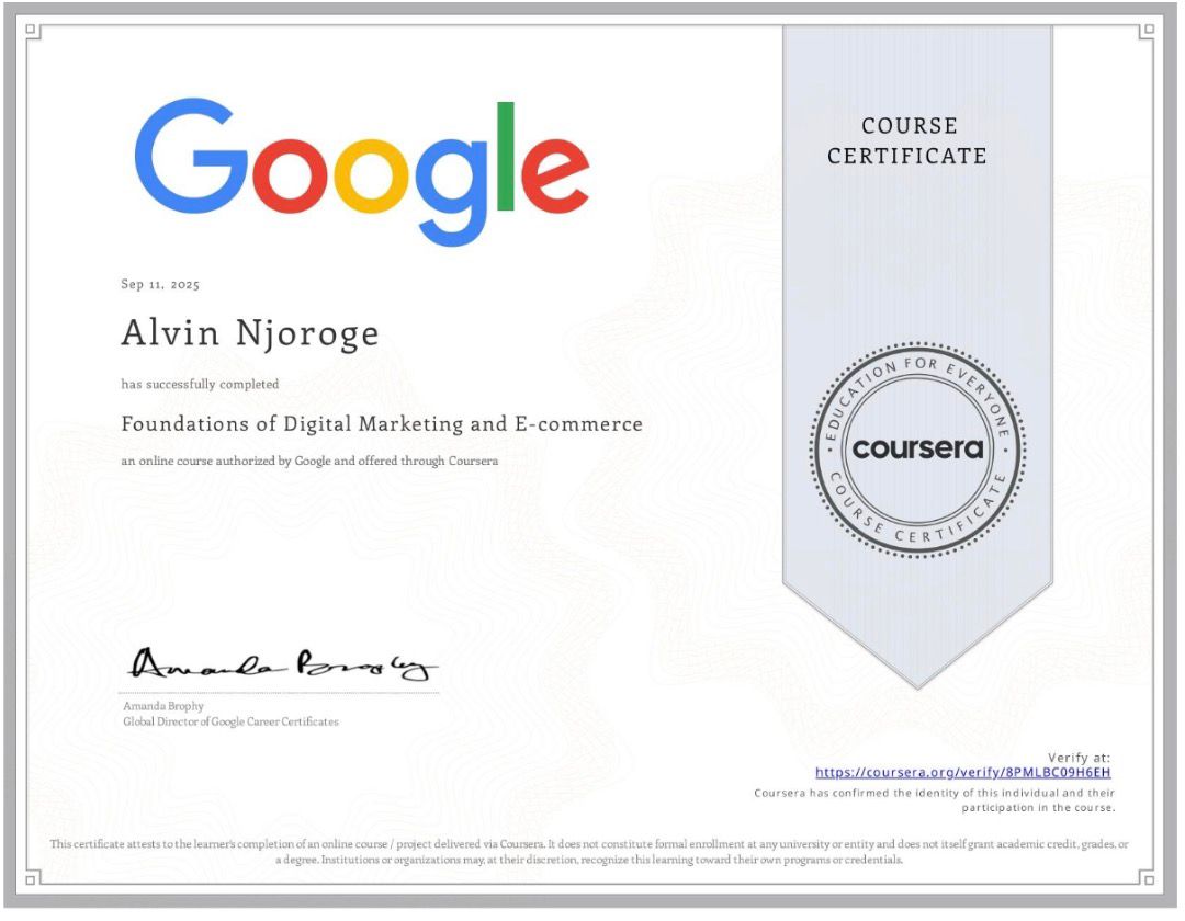 Digital Marketing Certificate